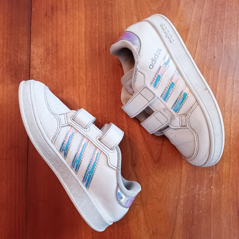 Adidas white sneakers